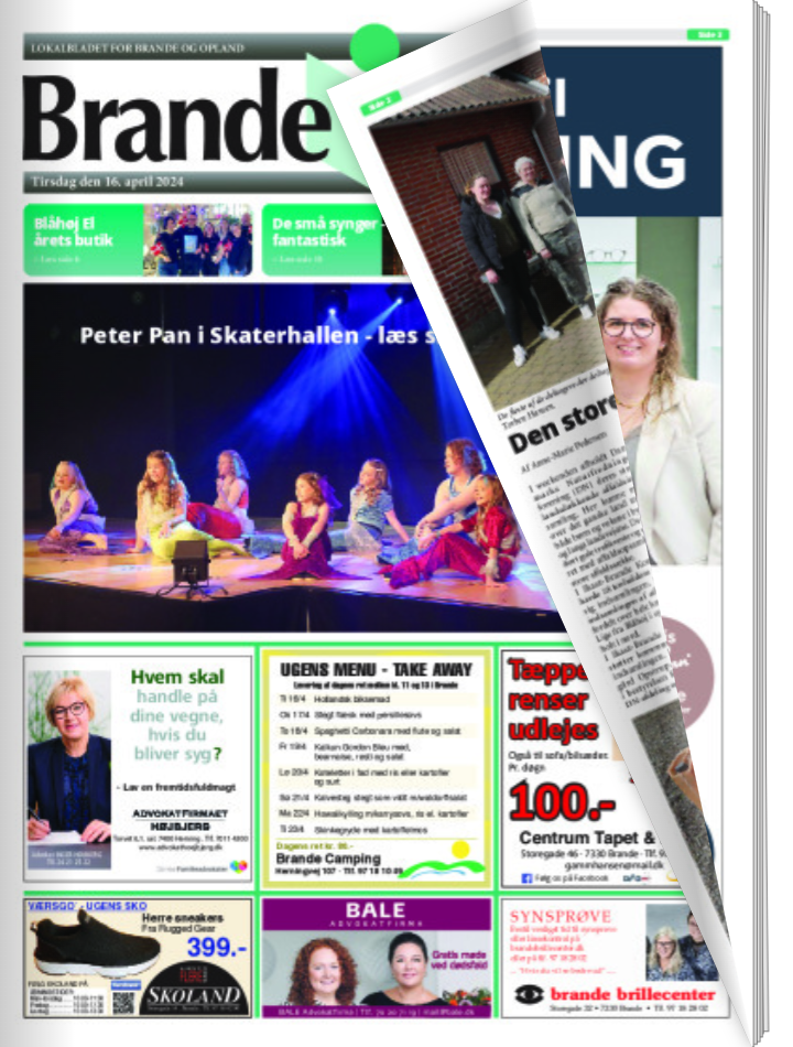 Styrbæk.com epaper løsning til Brande Bladet